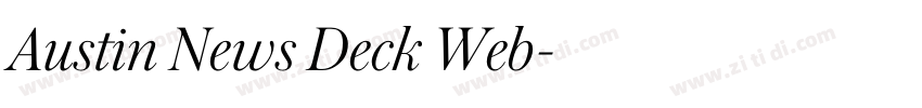 Austin News Deck Web字体转换
